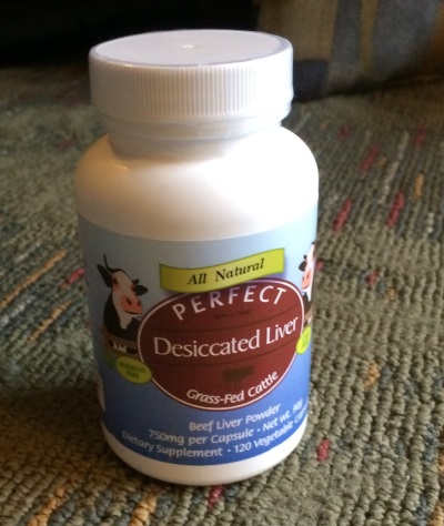 Bottle of liver caps